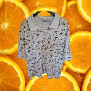 Grandma Chic Floral Polo‎ Size 3XL